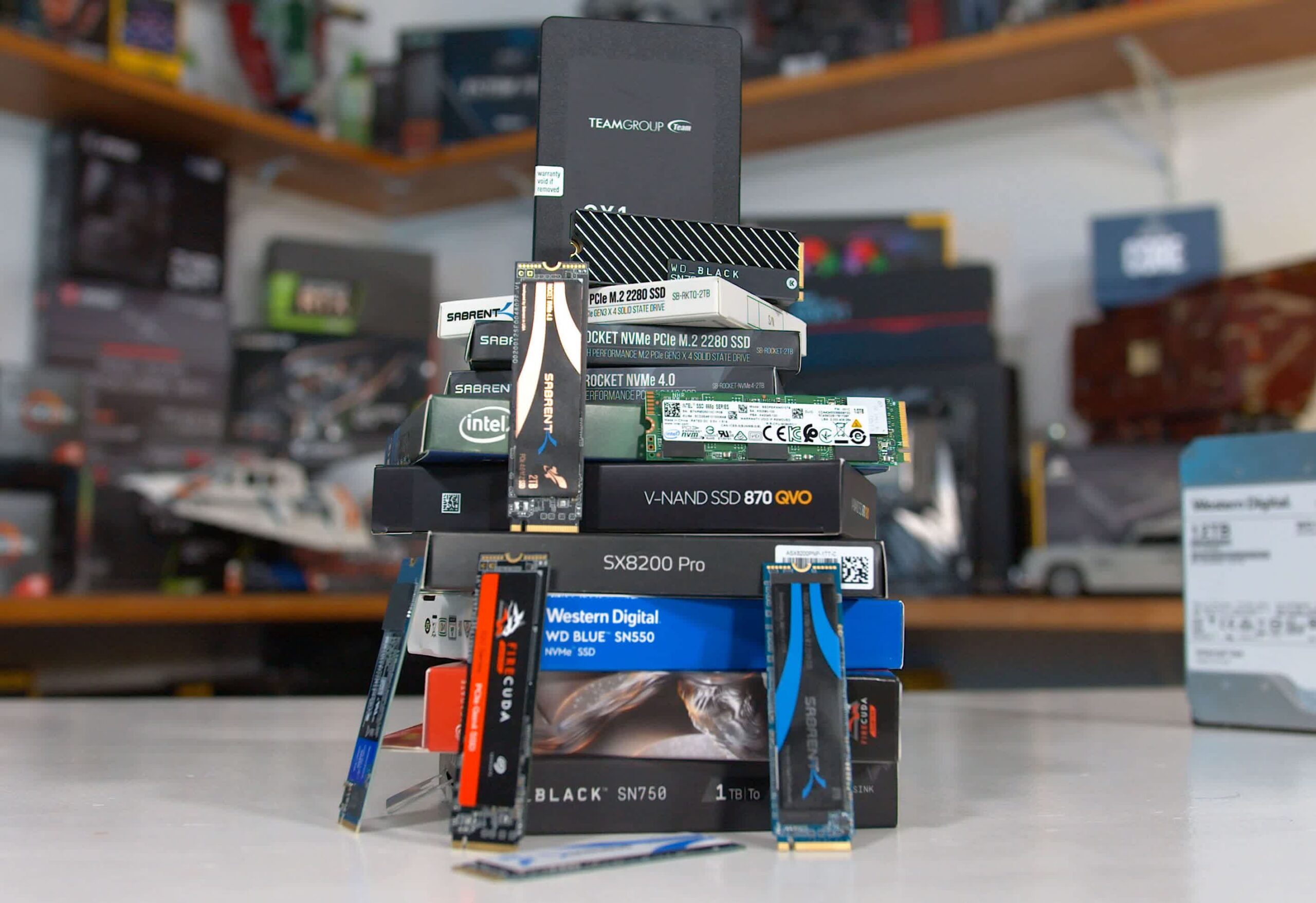 This PCIe 4.0 add-in card can support up to 21 M.2 SSDs
