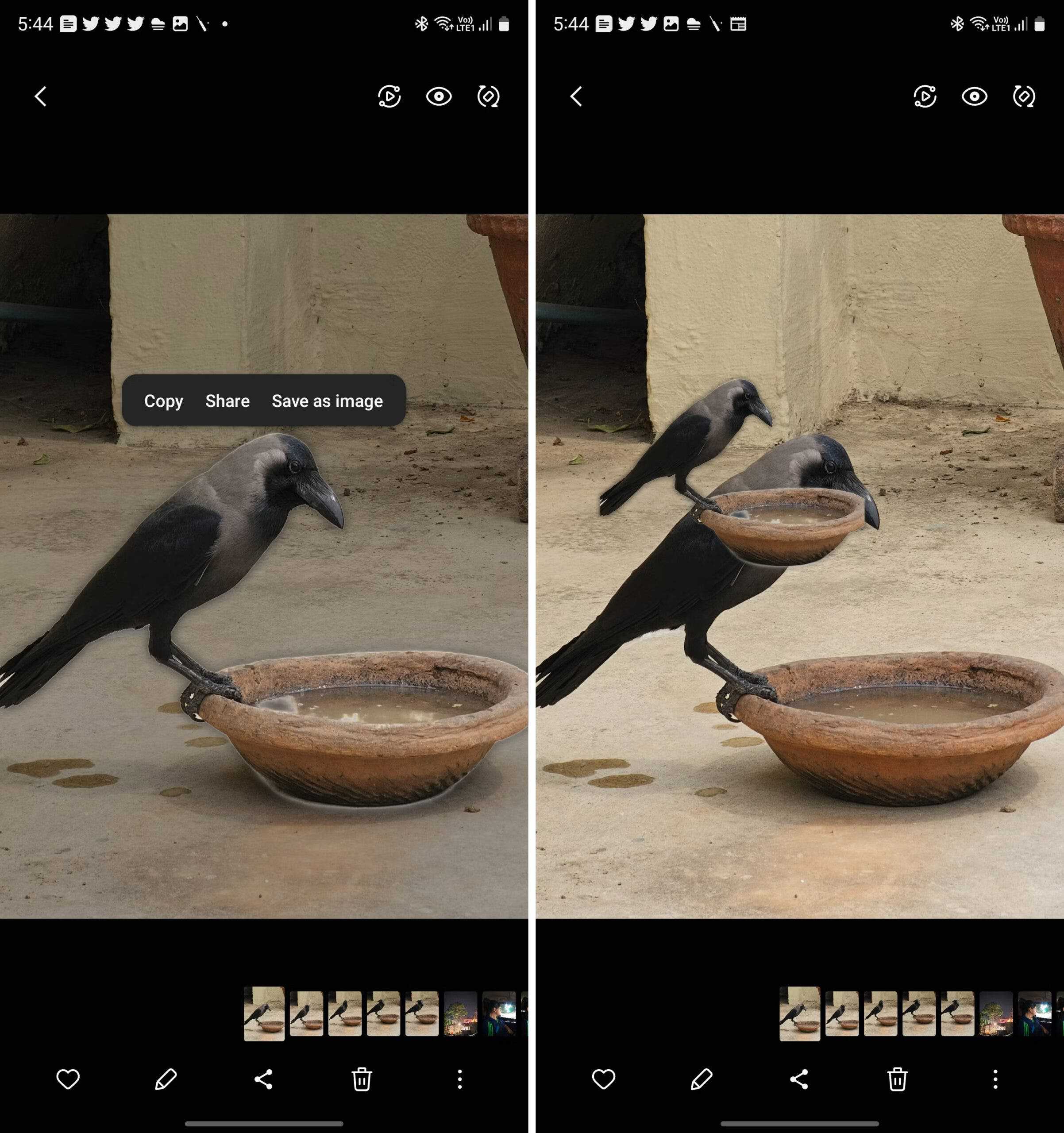 Séparer l'arrière-plan de l'image Galaxy S23