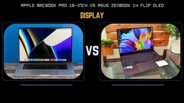 Quel est le meilleur : Apple MacBook Pro 16 ou Asus Zenbook 14 Flip OLED ? 16 Apple MacBook Pro 16-inch vs Asus Zenbook 14 Flip OLED