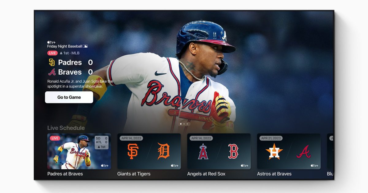 MLB Friday Night Baseball revient le 7 avril, abonnement Apple TV + maintenant requis