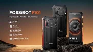 FOSSiBOT annonce le F101, un smartphone robuste à batterie énorme de 10600 mAh avec haut-parleur le plus puissant de 3,5 W 4 FOSSiBOT annonce le F101, un smartphone robuste à batterie énorme de 10600 mAh avec haut-parleur le plus puissant de 3,5 W