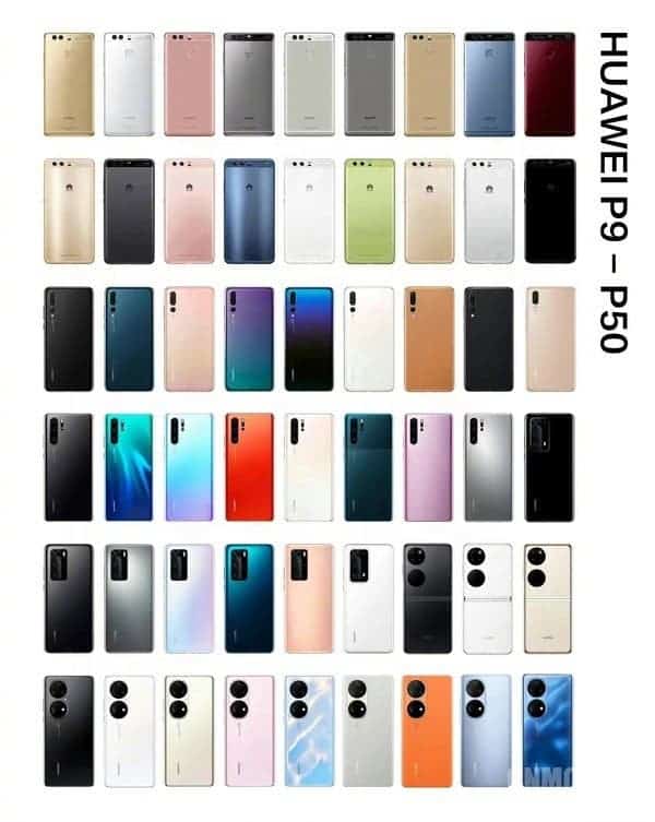 L'apparence du Huawei P60 dévoilée : laquelle préférez-vous ? 2 Huawei P9 - Huawei P50