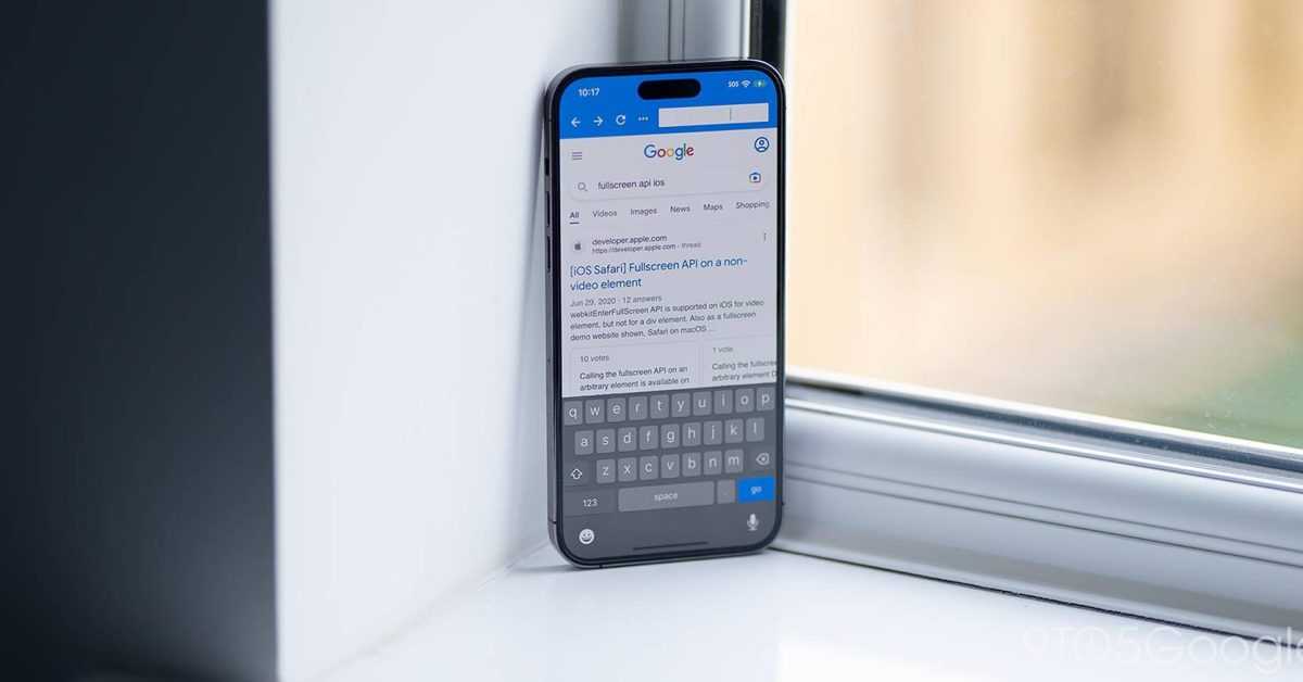 Premier aperçu du moteur Blink de Google Chrome fonctionnant sur un iPhone