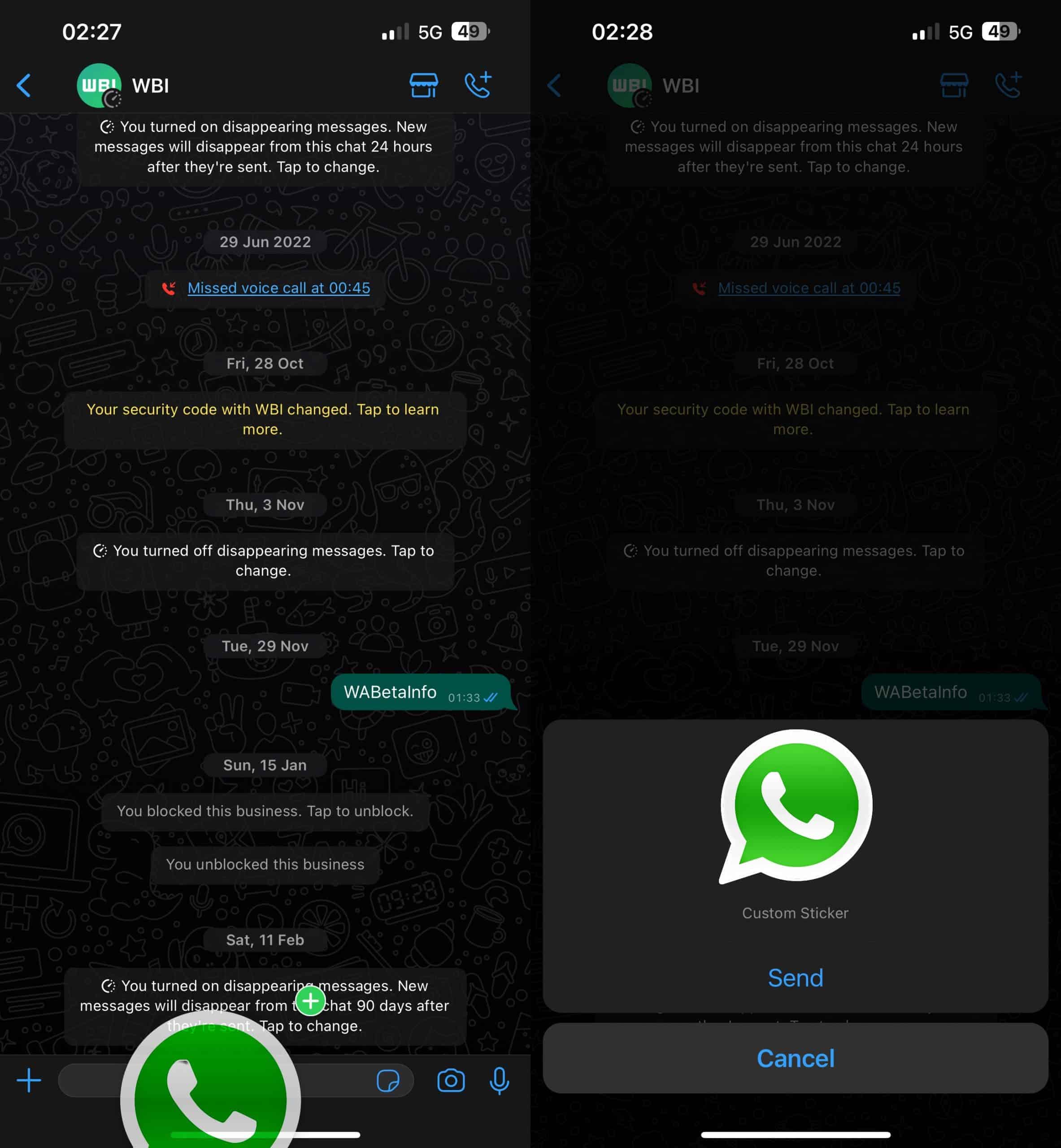 Vous pouvez désormais convertir des images en stickers sur Whatsapp en un seul clic ! 2 Vous pouvez desormais convertir des images en stickers sur Whatsapp