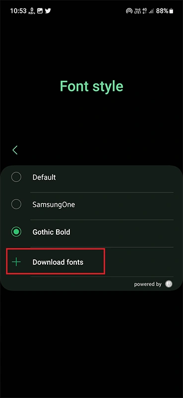Comment changer la police sur Samsung