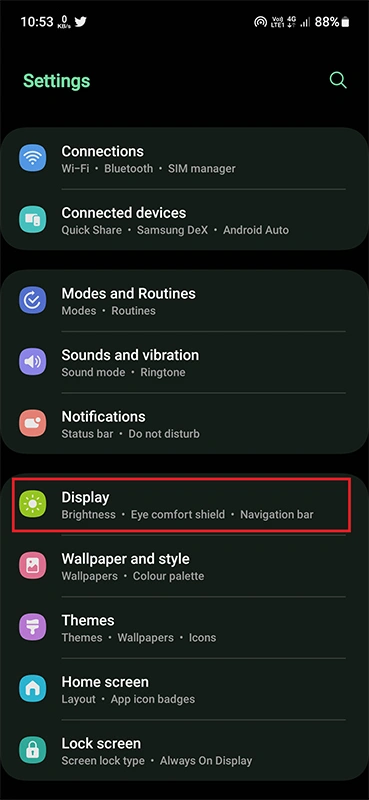 Comment changer la police sur Samsung