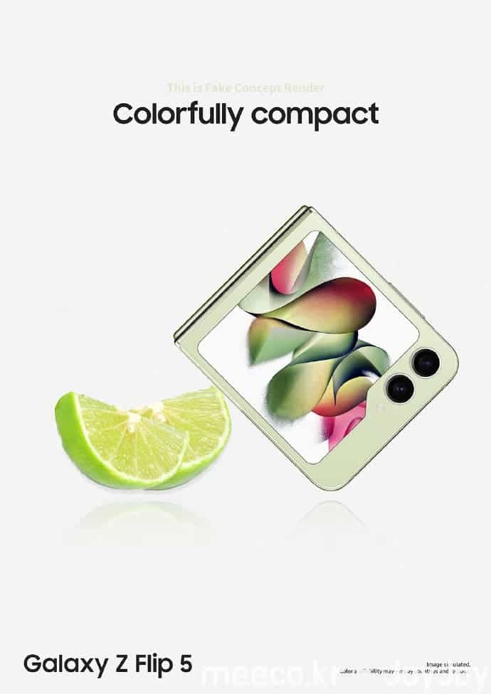 Changements de conception du Samsung Galaxy Z Flip5 : grande taille et écran externe spécial 3 Samsung Galaxy Z Flip5