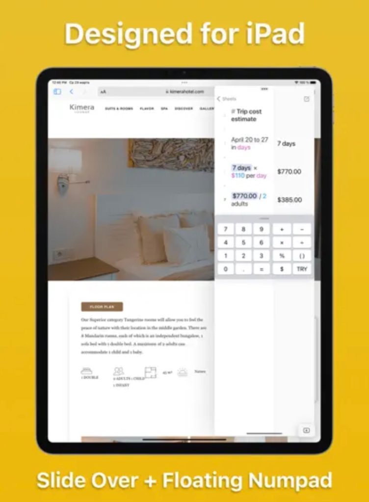 L'application de calculatrice intelligente Soulver débarque sur iPad avec synchronisation iCloud, prise en charge multitâche, etc. 4 1680639607 650 Lapplication de calculatrice intelligente Soulver debarque sur iPad avec synchronisation