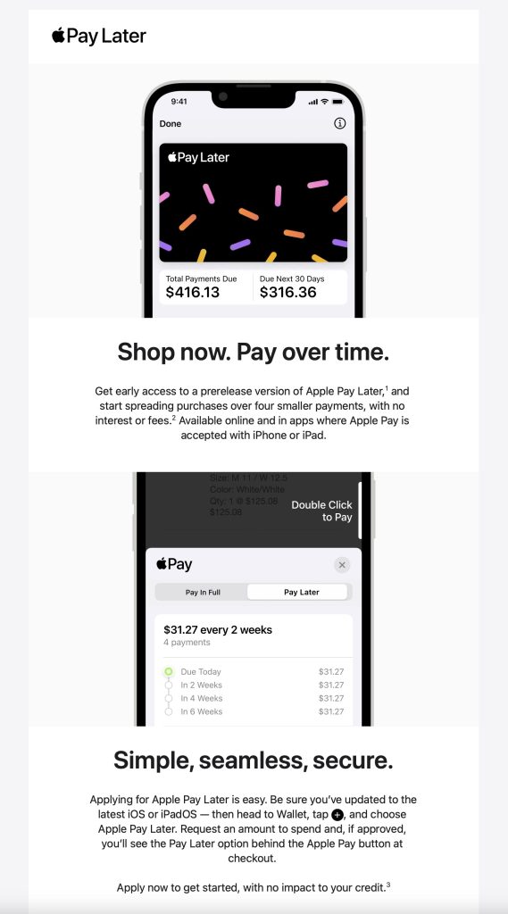Le déploiement de l'"accès anticipé" d'Apple Pay Later progresse lentement, voici comment savoir si vous êtes inclus 2 1680708608 344 Le deploiement de lacces anticipe dApple Pay Later progresse lentement