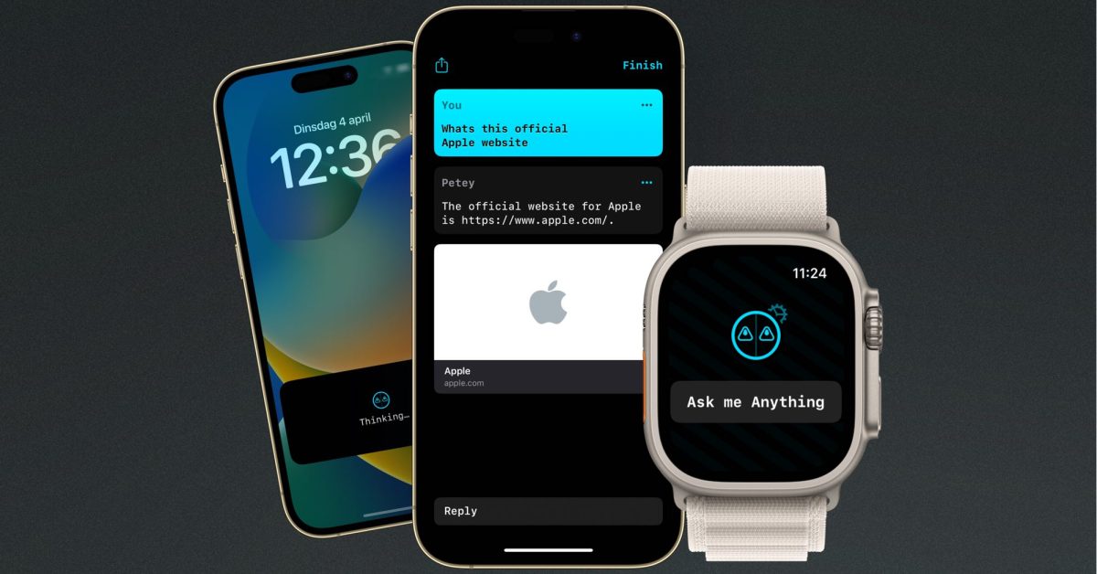 Pratique avec Petey AI pour iPhone avec activités en direct, prise en charge des raccourcis Siri, GPT-4