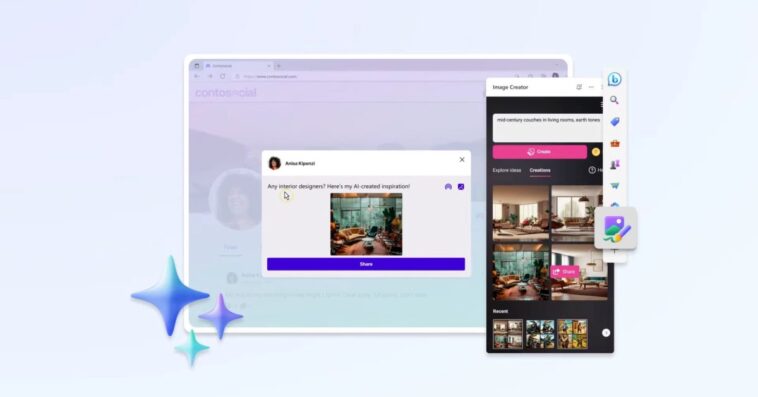 Microsoft Edge déploie maintenant le générateur d'images basé sur DALL∙E pour tous les utilisateurs 1 Microsoft Edge déploie maintenant le générateur d'images basé sur DALL∙E pour tous les utilisateurs