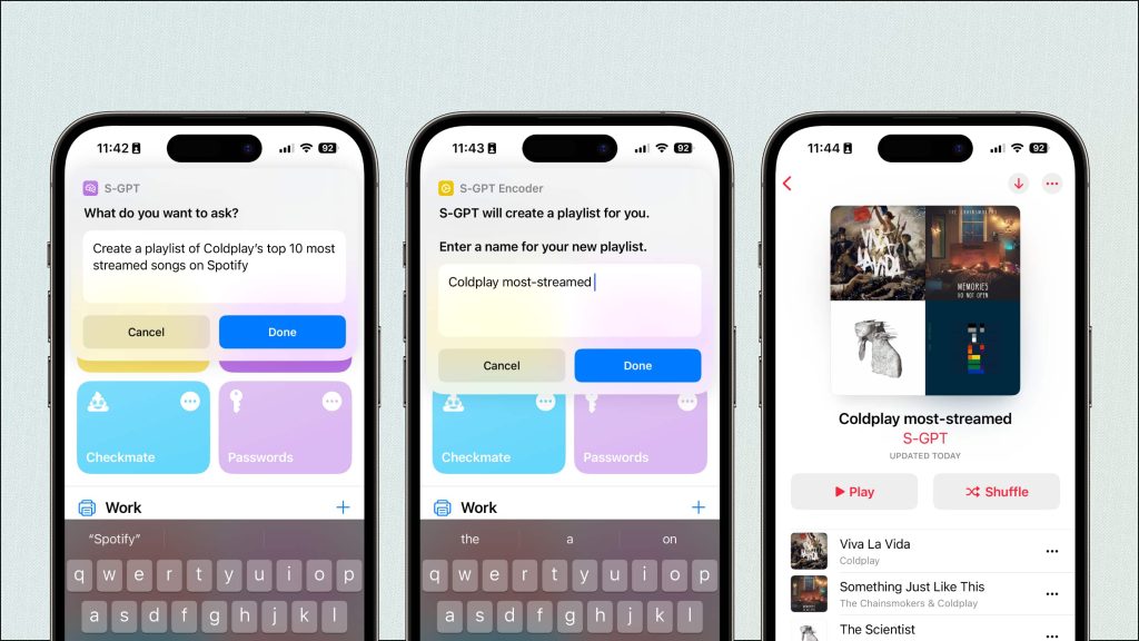 Ce raccourci apporte une intégration approfondie de ChatGPT aux fonctionnalités et applications iOS natives 2 1681323309 584 Ce raccourci apporte une integration approfondie de ChatGPT aux fonctionnalites