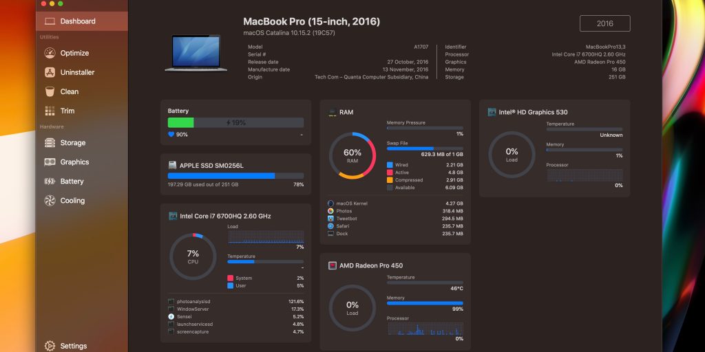 5 trucs et astuces pour libérer de l'espace disque et du stockage caché sur votre Mac 9 Application de surveillance des performances Sensei Mac