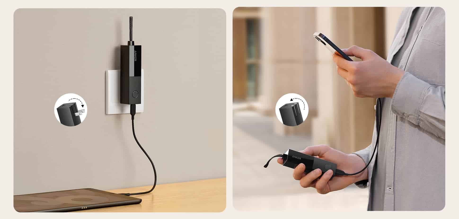 Banque d'alimentation Anker 511 (PowerCore Fusion 5K) - Meilleure banque d'alimentation 2 en 1