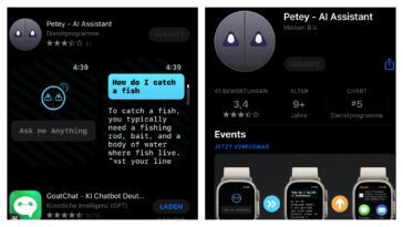 Petey : ChatGPT sur l'Apple Watch 5 Petey: ChatGPT auf der Apple Watch
