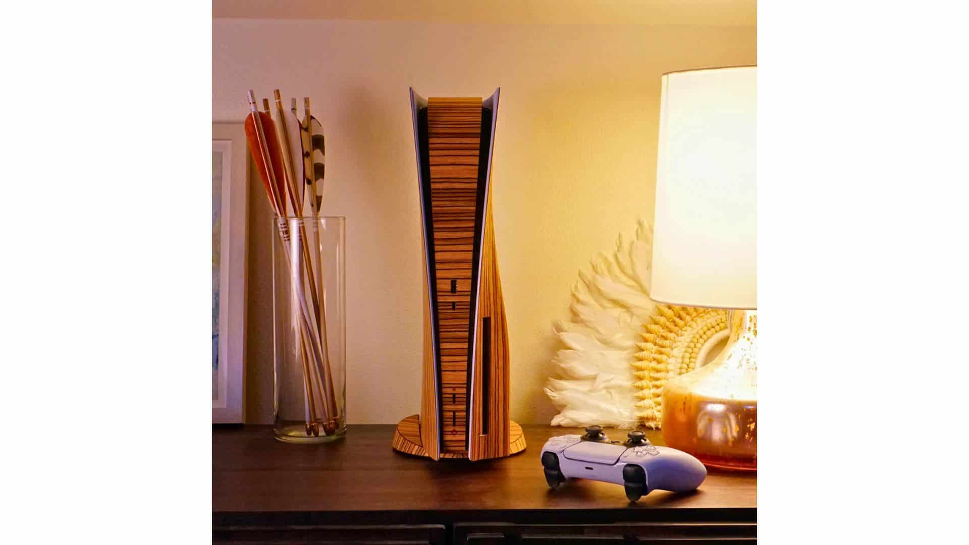 Conception en bois véritable PlayStation 5