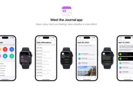 Concept imagine la conception de l'application "Journal" d'iOS 17