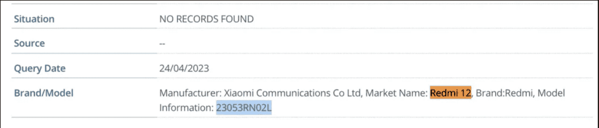 Téléphone Redmi repéré sur le site Web de la FCC