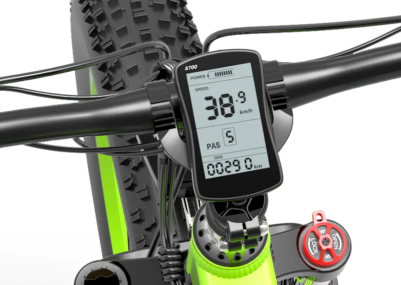 Bezior X1000: Le VTT électrique surpuissant et suréquipé pour les terrains difficiles 4 Bezior X1000 Compteur Lcd Screen