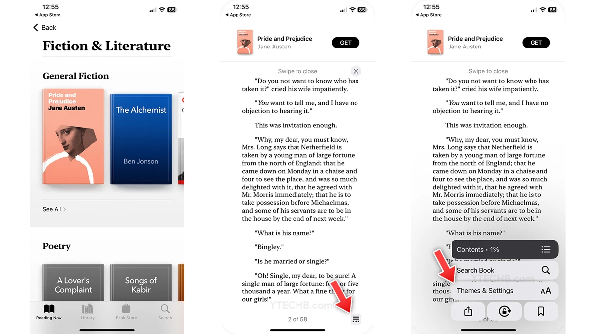 Comment activer Curl Page Turning Animation dans Apple Books sur iOS 16.4 2 Comment activer Curl Page Turning Animation dans Apple Books sur iOS 16.4