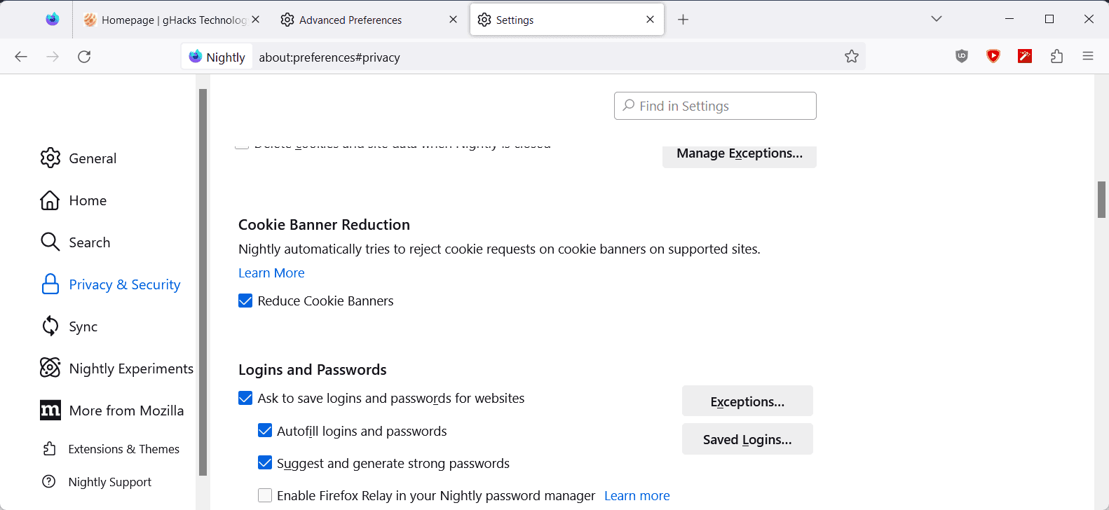 Dites adieu aux bannières de cookies ennuyeuses avec la nouvelle fonctionnalité de Firefox 2 Bannières de cookies Firefox
