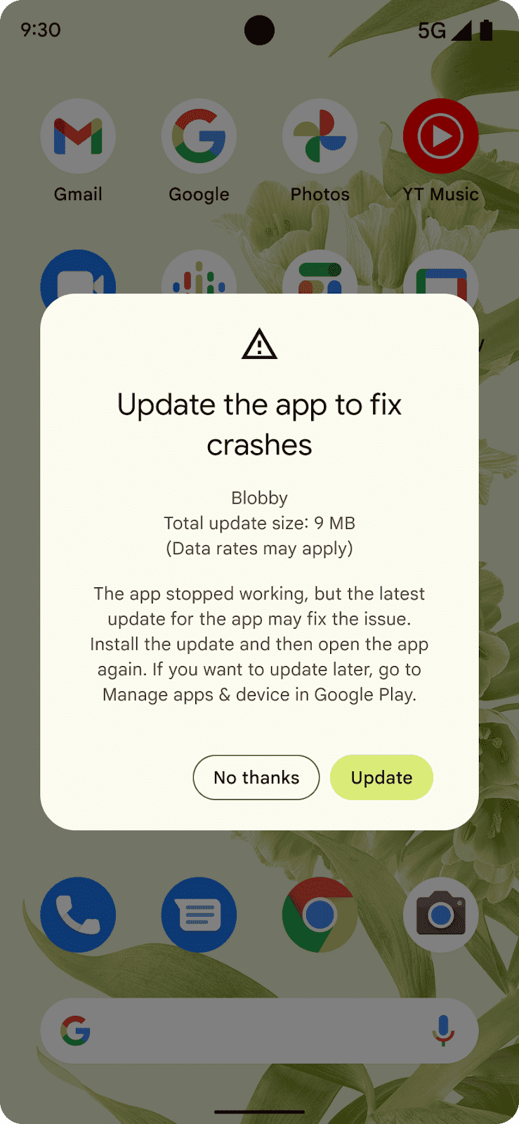 Google Play Store offrira bientôt une solution rapide pour les applications en panne 3 Invite de correction de plantage de Google Play Store