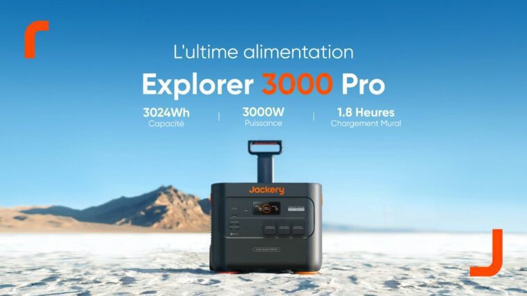L’ultime Alimentation : La nouvelle Jackery Explorer 3000 Pro sera disponible à partir du 20 avril 1 Jackery Explorer 3000 Pro