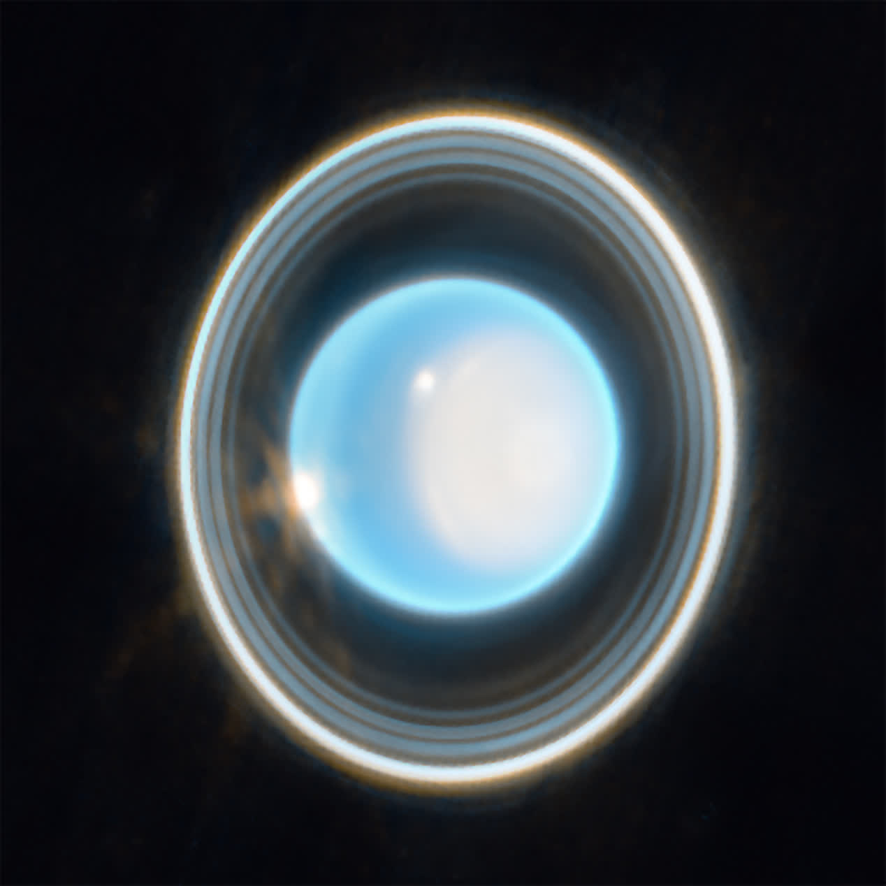 La géante de glace Uranus brille de mille feux dans l'instantané du télescope Webb 2 La geante de glace Uranus brille de mille feux dans