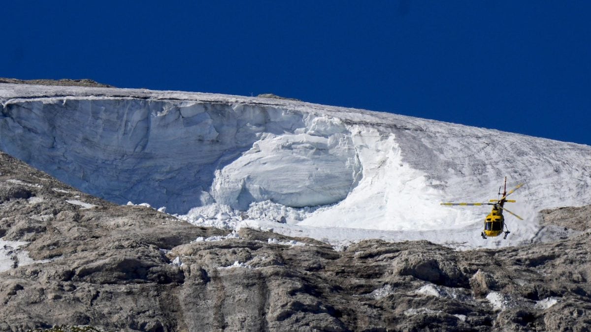 L'effondrement du glacier Marmolada est lié au réchauffement climatique 2 Leffondrement du glacier Marmolada est lie au rechauffement climatique