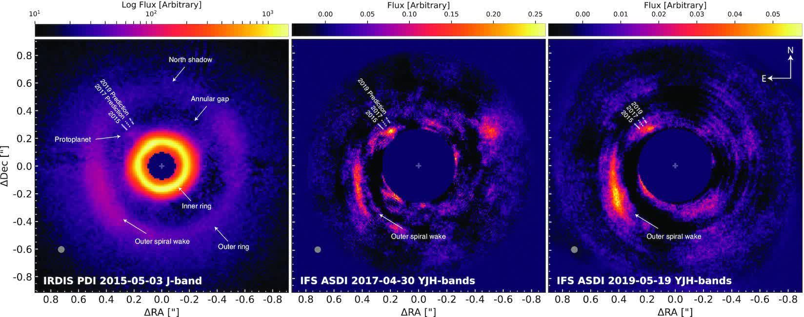 Les astronomes confirment la troisième protoplanète aperçue 2 Les astronomes confirment la troisieme protoplanete apercue