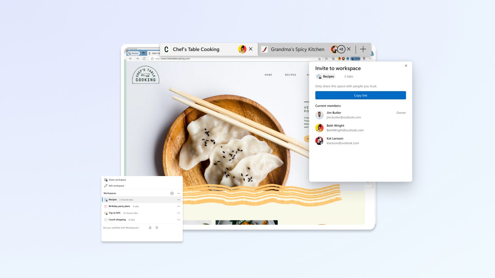 Microsoft Edge lance Workspaces, une fonctionnalité pour organiser et partager votre navigation 2 Les espaces de travail arrivent sur Microsoft Edge