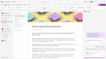 Copilot en OneNote