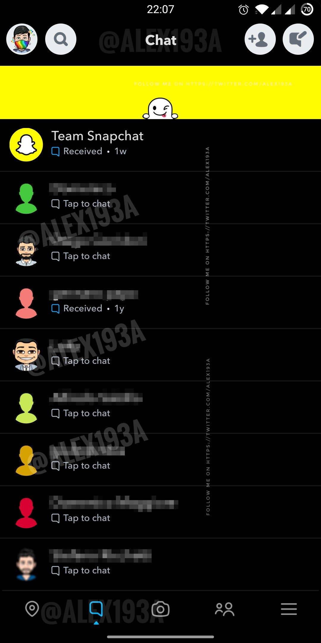 Vous voulez voir le côté obscur de Snapchat ? Ce sera 4 $ par mois, s'il vous plaît ! 3 Snapchat Mode sombre Android