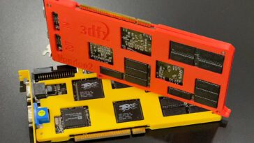 Le kit d'armure imprimé en 3D peut protéger votre carte vintage 3Dfx Voodoo2 contre les dommages physiques. 13 3D printed armor kit can protect your vintage 3Dfx Voodoo2 card against physical damage