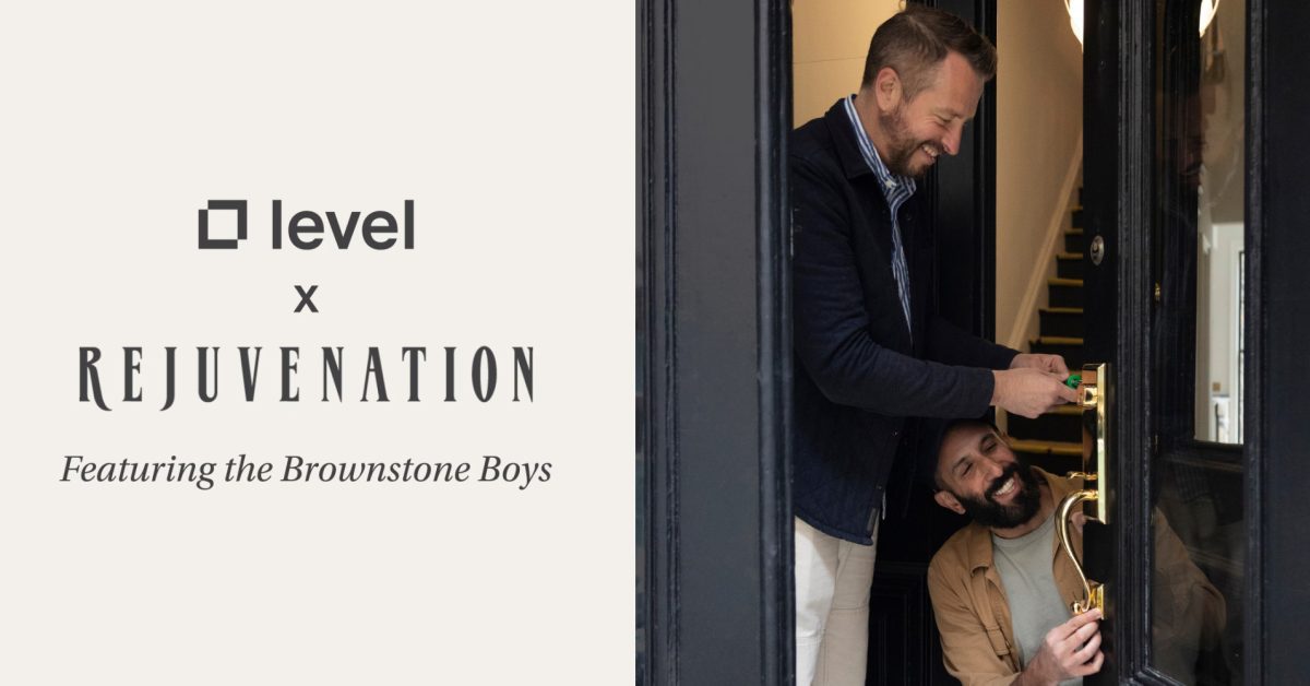 Collaboration Level x Rejuvenation : poignées de porte au design intemporel alimentées par Level Bolt