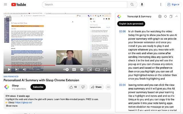 Apportez la puissance de l'IA à votre navigateur avec ces meilleures extensions ChatGPT 9 Extension ChatGPT de résumé YouTube