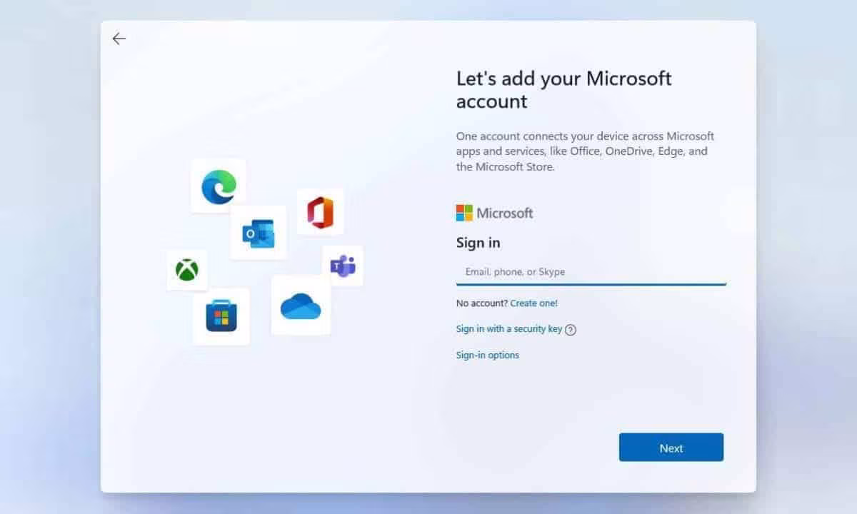 Comment installer Windows 11 sans compte Microsoft