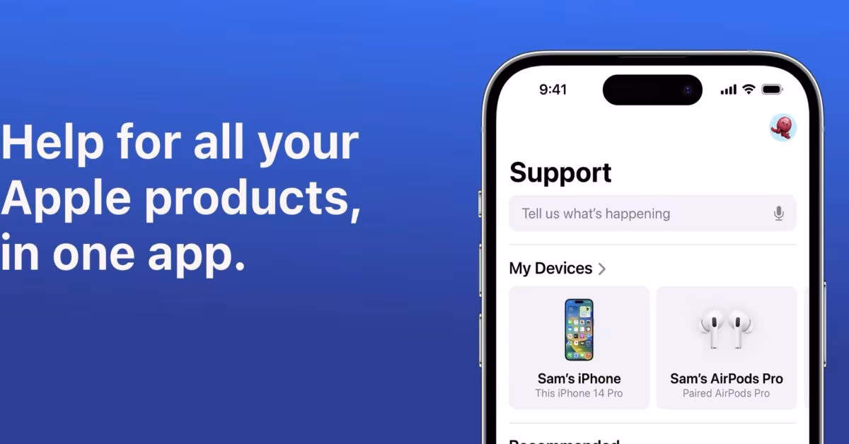 Application d'assistance Apple révisée avec une nouvelle mise en page ...