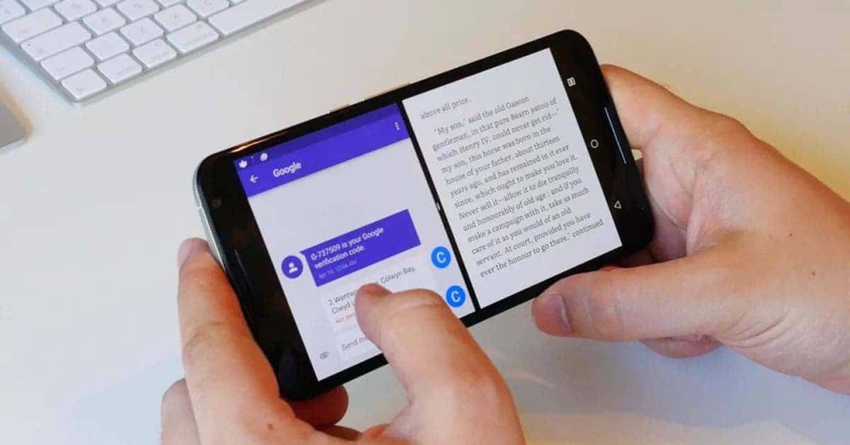 Android 14 pour autoriser le lancement simultané d'applications en mode écran partagé