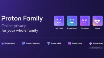 Les e-mails, le calendrier, le stockage, le VPN et tous les futurs services chiffrés par Proton sont désormais adaptés aux familles 24 Les e-mails, le calendrier, le stockage, le VPN et tous les futurs services chiffrés par Proton sont désormais adaptés aux familles