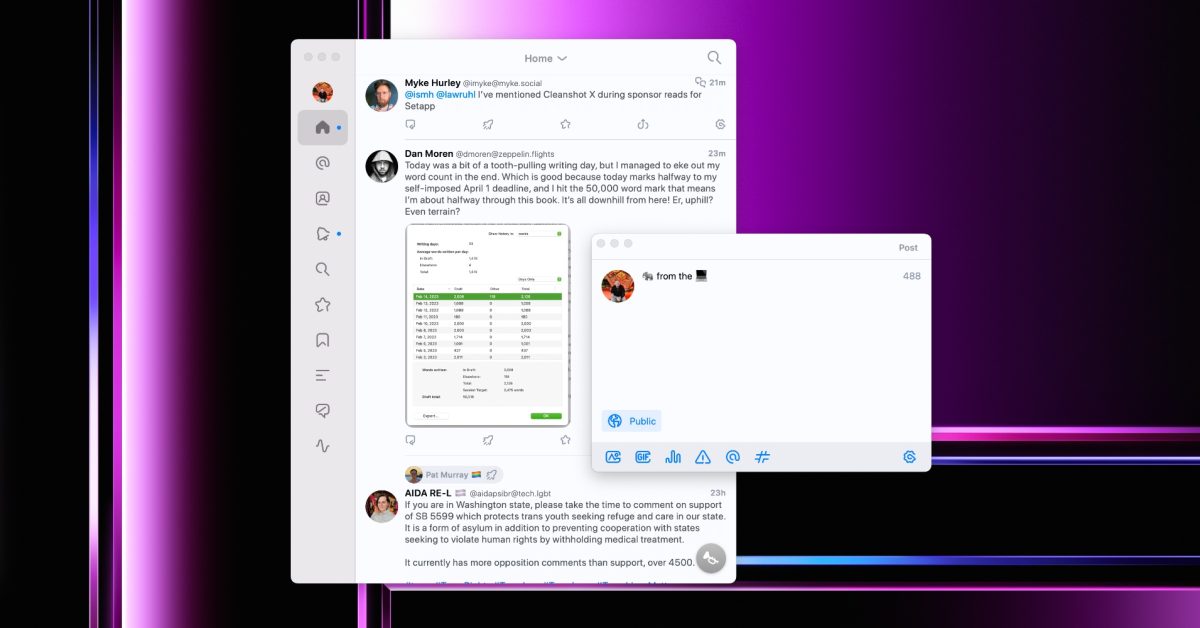 Le Mac vient de recevoir un client Mastodon de première classe avec Ivory