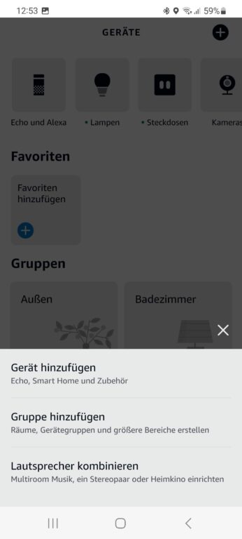 Choisissez "Ajouter un appareil", puis "Changer" et sélectionnez maintenant Philips Hue dans la liste.