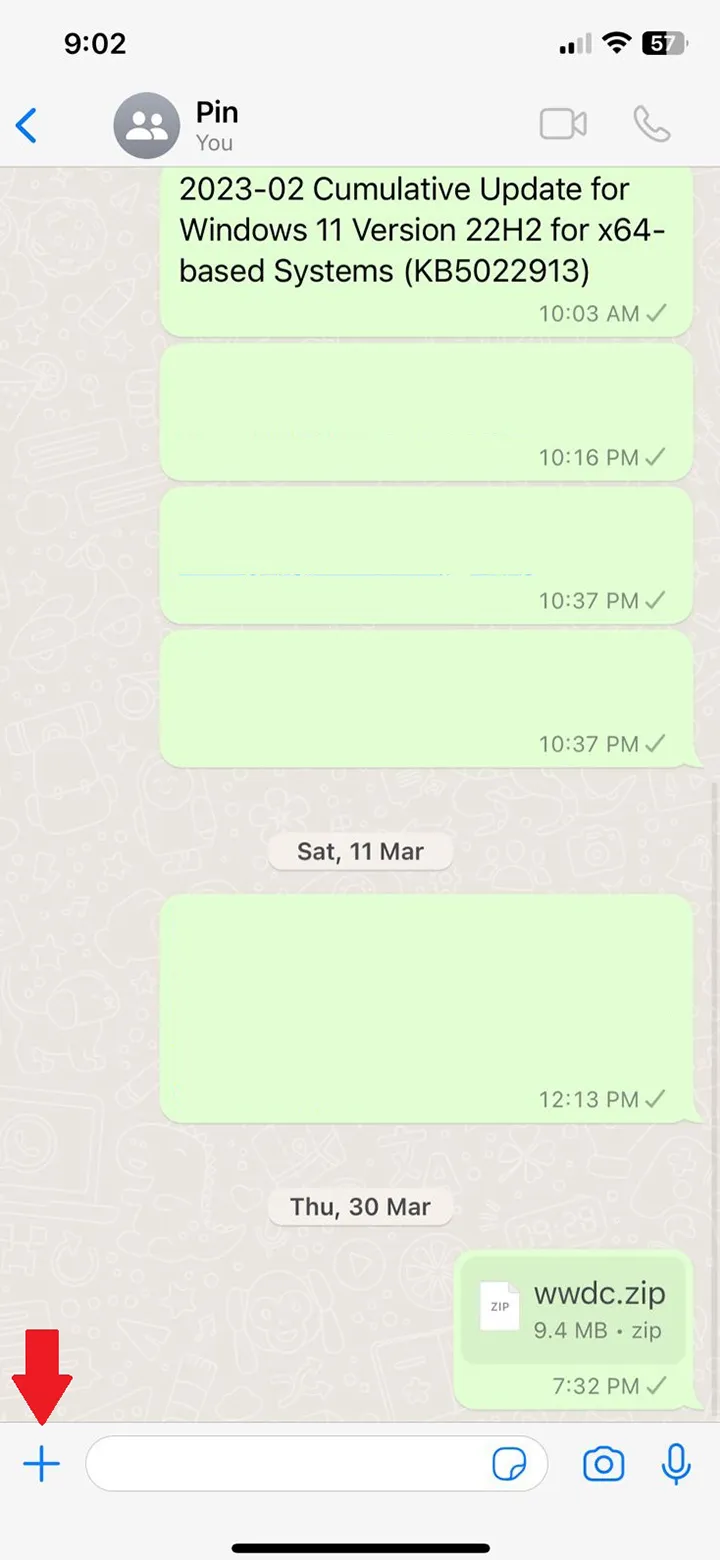 Comment envoyer des fichiers volumineux sur WhatsApp pour iPhone