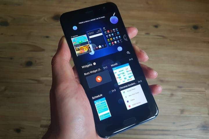 Widgets de l'écran d'accueil