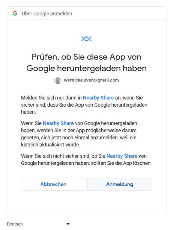 Partage à proximité : partagez du contenu d'Android vers Windows et macOS 4 Vérifiez si tout est correct. (Capture d'écran)