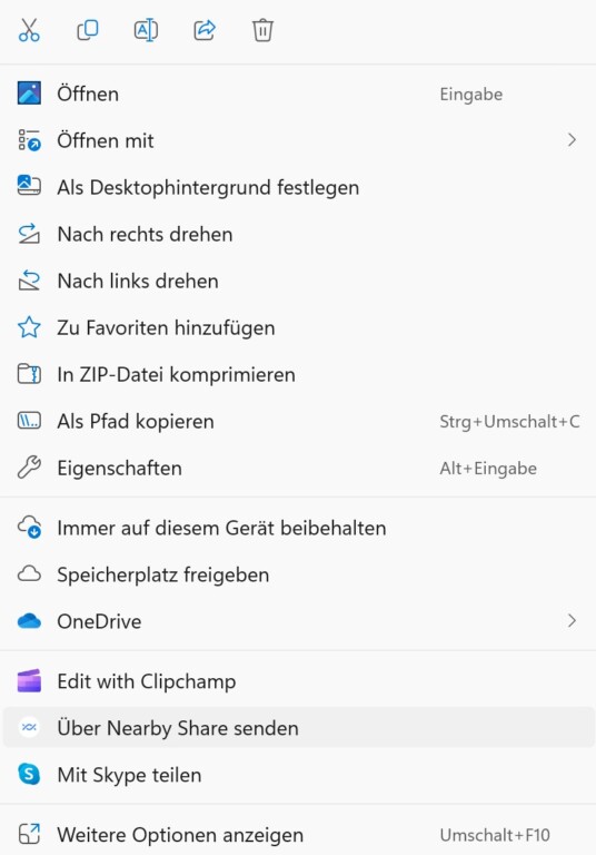 Partage à proximité : partagez du contenu d'Android vers Windows et macOS 11 La fonction de partage n'apparaît pas toujours lorsque vous appuyez sur le bouton droit de la souris. (Capture d'écran)