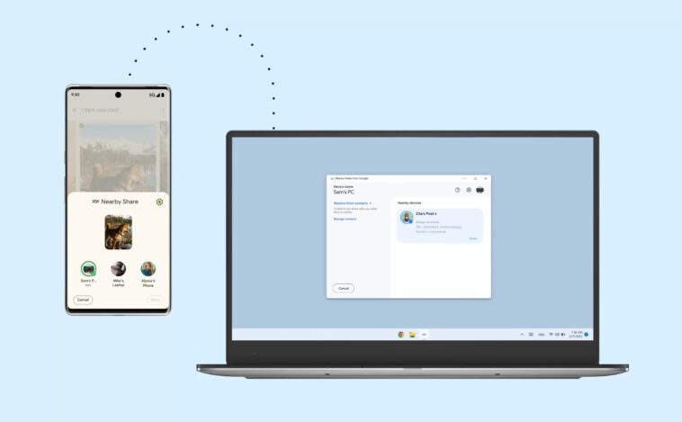 Partage à proximité : partagez du contenu d'Android vers Windows et macOS 1 Partage à proximité : partagez du contenu d'Android vers Windows et macOS
