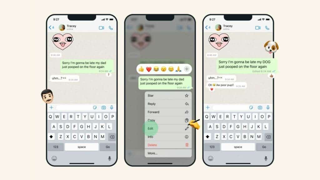 Comment modifier les messages envoyés sur WhatsApp 2 Modification des messages WhatsApp