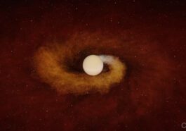 Astronomers witness a star in its final days devouring a giant planet