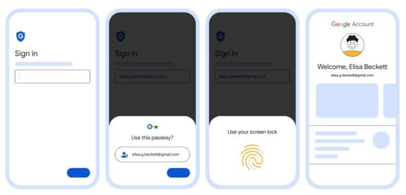 Google "tue" les mots de passe, a lancé les clés de passe mais il y a des problèmes 2 Clé de sécurité Google